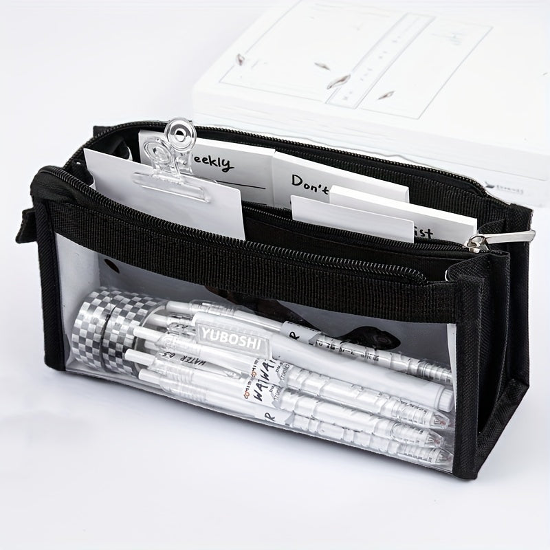 Large Capacity Pencil Case Stationery Box Portable Suitable For Office School