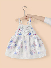 Toddler Girls Rose Graphic Cami Princess Dress For Party Beach