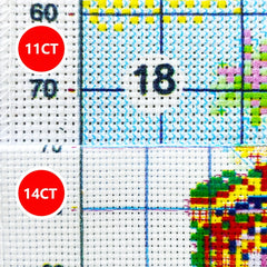 Colorful Houses Cross Stitch Kit 30x40cm 11 8x15 7Inch