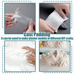 5 Rolls Cast Pad Soft Gauze Bandage for Halloween Crafts
