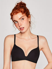 Glossy Wireless T-shirt Bra Women's Lingerie