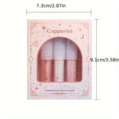 Liquid Eyeshadow Stick Glitter Pearly Finish Highlighter Golden Yellow