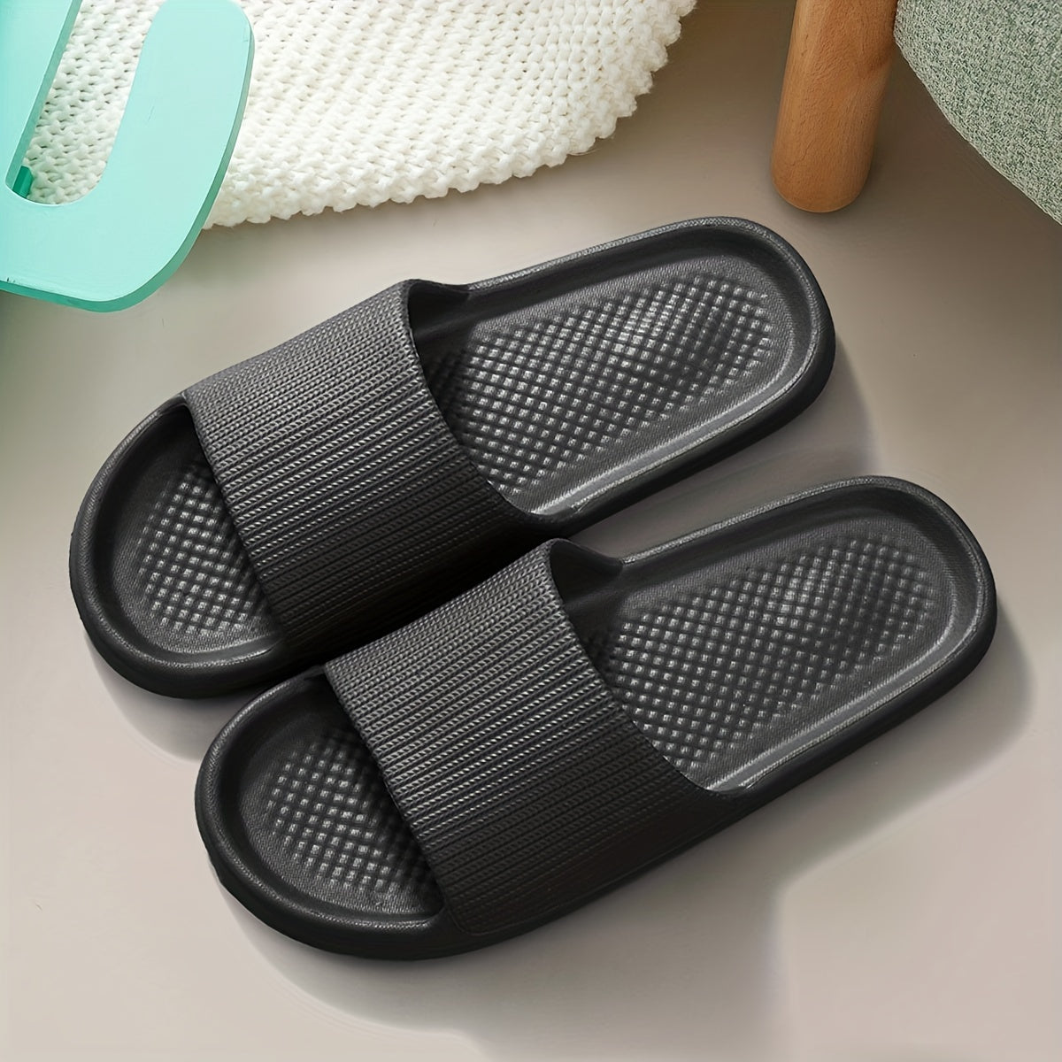 Men's Quick Drying Non Slip Slides - Indoor & Outdoor Summer