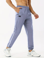 Men's Elastic Waist Active Pants for Outdoor Sports