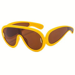 Men's Large Frame Wide Leg Sports Sunglasses