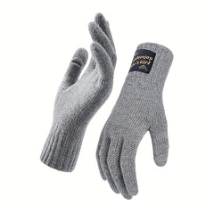 Warm Wool Knitted Gloves Winter Windproof Outdoor Cycling Touch Screen Gloves