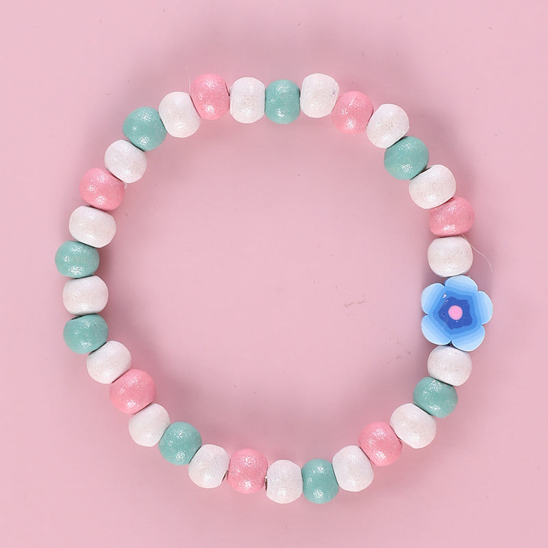 Makersland Kids Pottery Flower Bead Bracelet