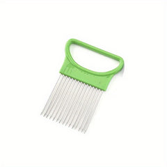 Stainless Steel Onion Insert Onion Cutting Fixer Kitchen Tool