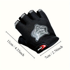 Kids' Cycling Safety Gloves with Loop Cuff & Safety Belt