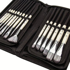 15pcs Paint Brushes Acrylic Watercolor Gouache Christmas Halloween