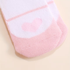 5 Pairs Baby Love Pattern Socks for Toddlers 0-12 Months