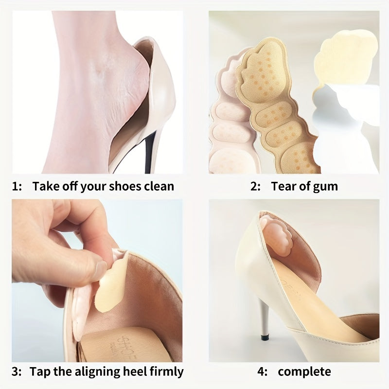 Wing Shape Women Insoles Anti-wear Heel Protector