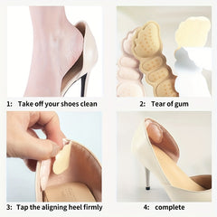 Insoles For High Heel Shoes Adhesive Heel Pads Liner Grips Foot Care Pain Relief