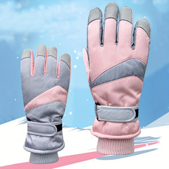 Winter Touch Screen Skiing Gloves Waterproof Thickened Outdoor Cycling Gloves