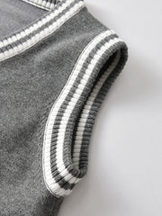 Kids V Neck Sweater Vest Boys Girls
