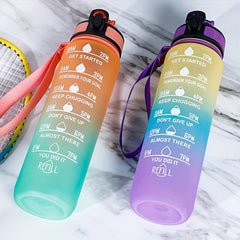 1000ml Gradient Water Bottle for Travel Sports
