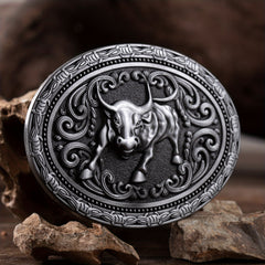 Cowboy Belt Buckle Bull Head Novelty Buckle