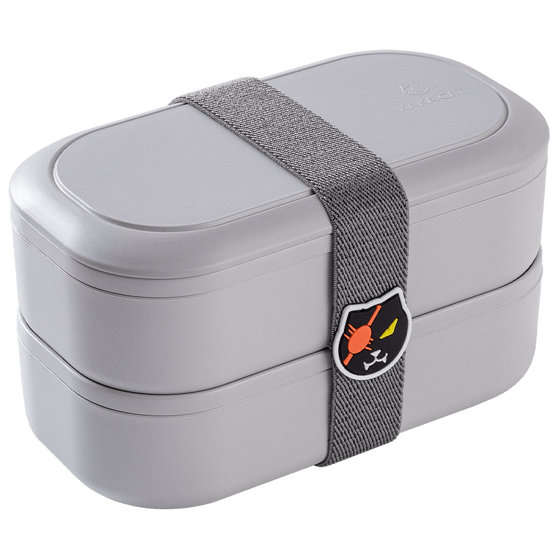 Japanese Style Bento Box 3 Grid Divided Lunch Box with Tableware