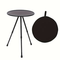 Folding Portable Lightweight Camping Table Adjustable Height Aluminum 3 Legs