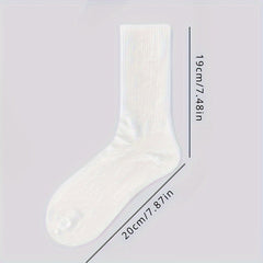 3 Pairs Cotton Ankle Quarter Crew Socks Men Women