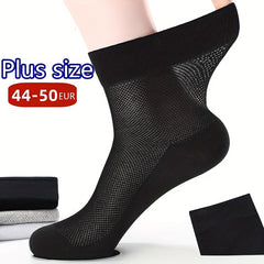 Men's Solid Crew Socks Breathable Comfy Casual Unisex Summer Wearing