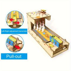 DIY 3D Wooden Bowling Puzzle Educational Crafting Kit
