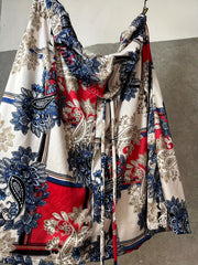 Boho Paisley Print Halter Neck Backless Dress