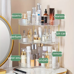 Corner Bathroom Countertop Organizer Vanity Trays for Makeup Perfume