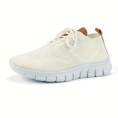 Soft Bottom Lightweight Mesh Sneakers Lace Up Running Shoes
