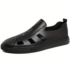 Men's Cut Out Slip On Loafers Summer Casual Walking Shoes
