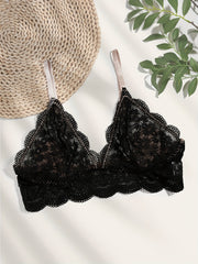 Sexy Lace Triangle Cup Light Bralette