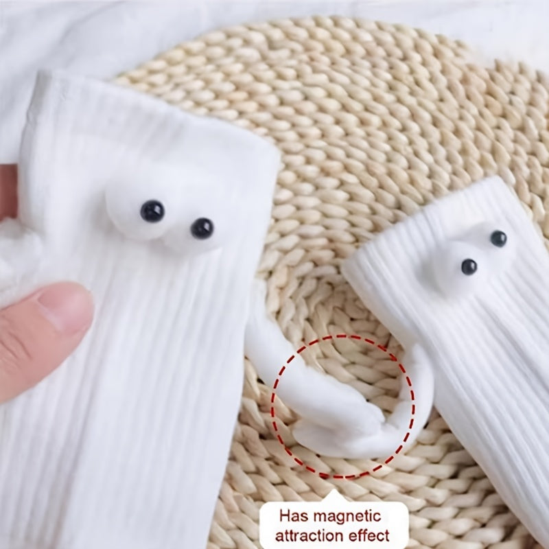 2pairs Hand In Hand Socks Friendship Socks Magnetic Socks