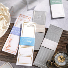 15pcs Old Things Series Bronzing Label Journal Diary Decoration