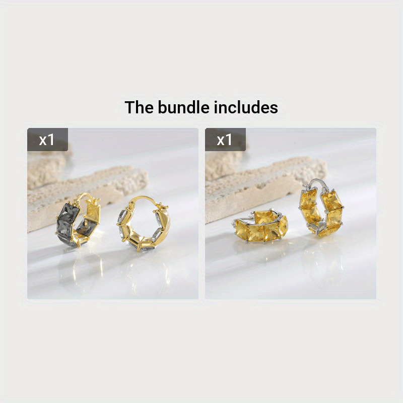 Crystal Ladies Earrings Pop Retro Style Casual Holiday Jewelry