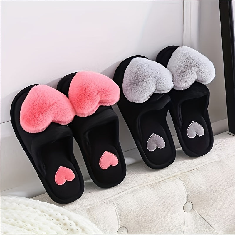 Plush Lined Slip On Indoor Shoes - Warm & Comfortable Slippers
