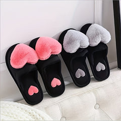 Plush Lined Slip On Indoor Shoes - Warm & Comfortable Slippers