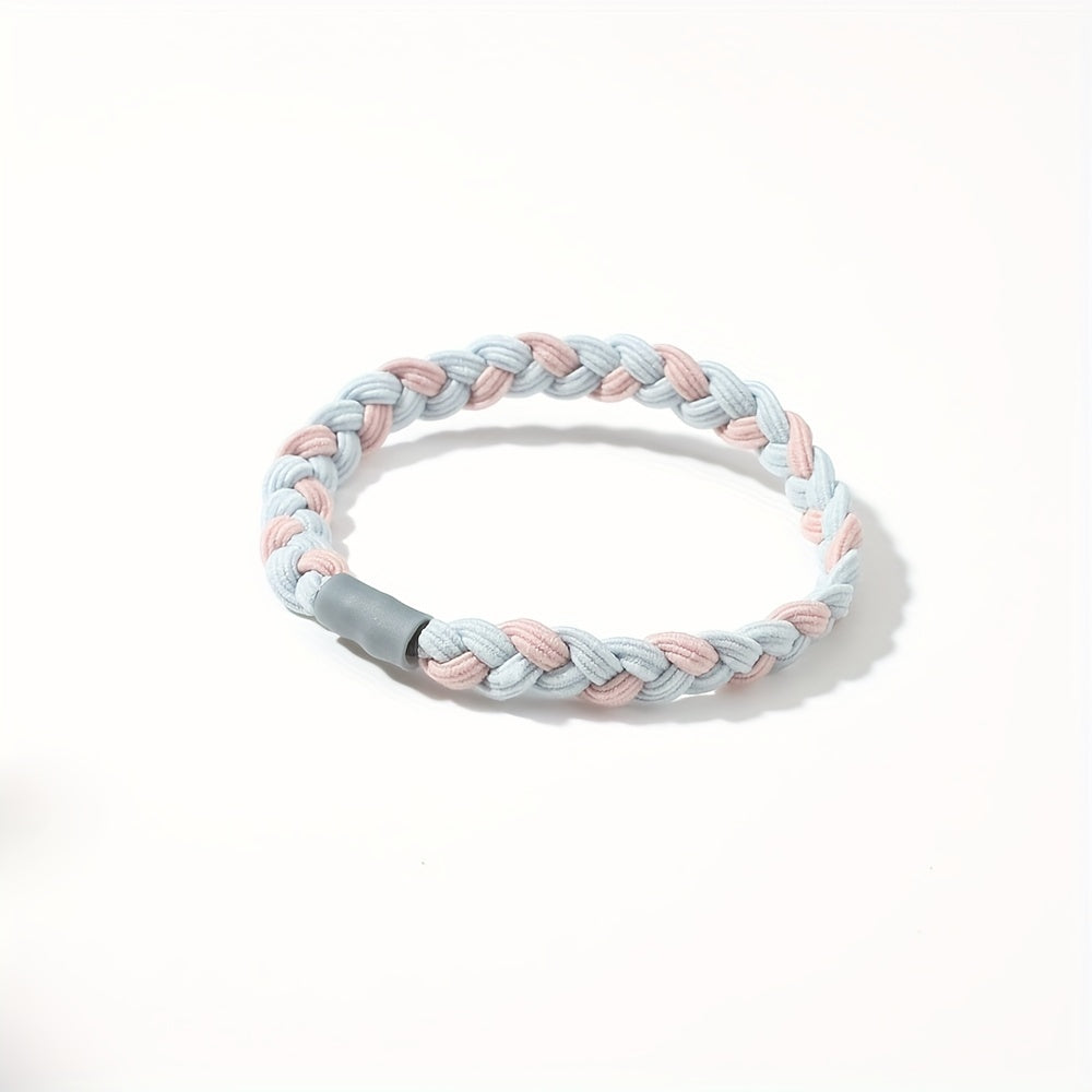 10pcs Braided Hair Ties Elastic Ponytail Hair Bands for Girls
