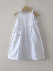 Summer Cami Dress with Side Pocket for Girls