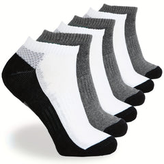 6 Pairs Men's Mid Crew Sport Socks Cotton Blend Breathable Socks