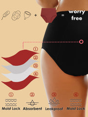 Period Panties Full Coverage Anti Leak Women's Underwear