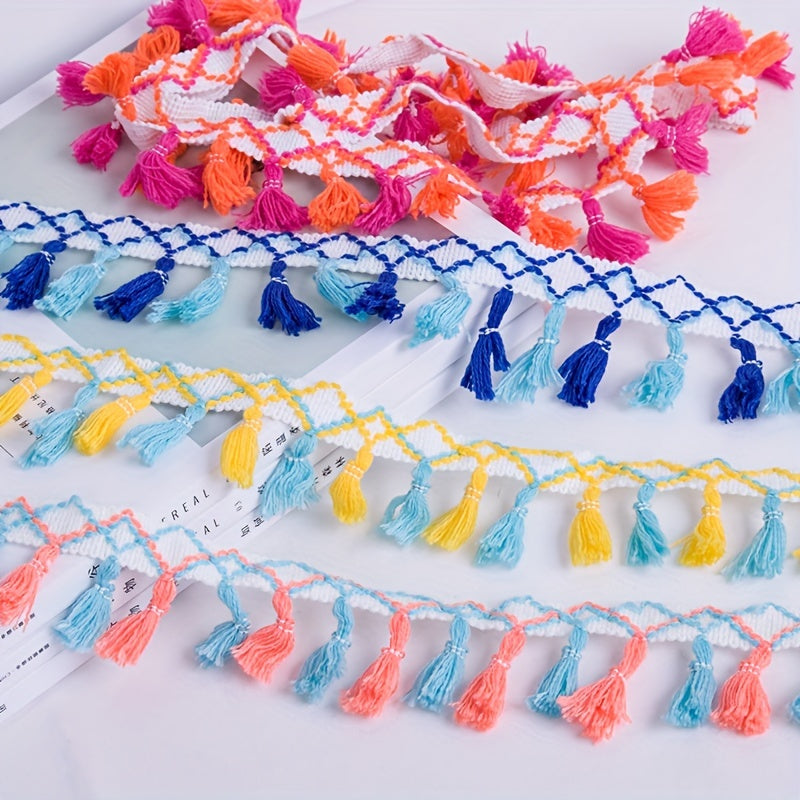 Ethnic Style Tassel Lace DIY Material for Sofa and Curtain Decoration