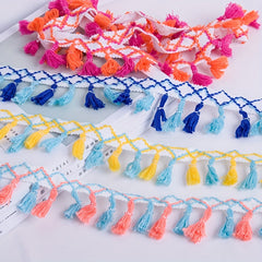 Ethnic Style Tassel Lace DIY Material for Sofa and Curtain Decoration