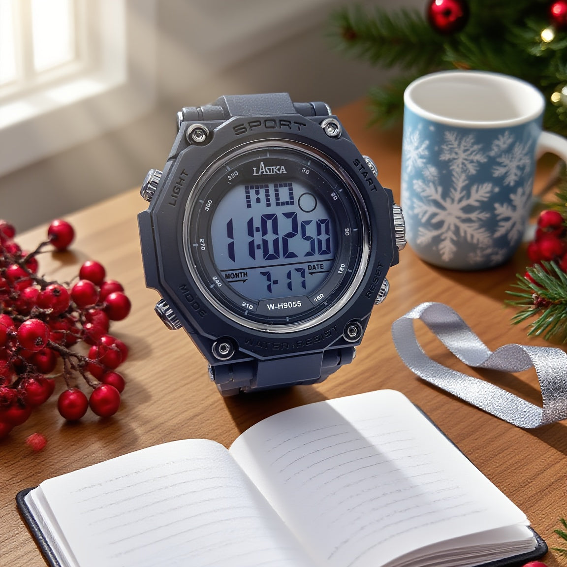 Youth Waterproof Timer Alarm Wristwatch