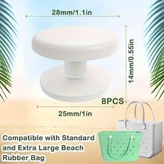 Beach Bag with Shoulder Straps Button