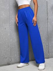 High Waist Straight Leg Pants for Women