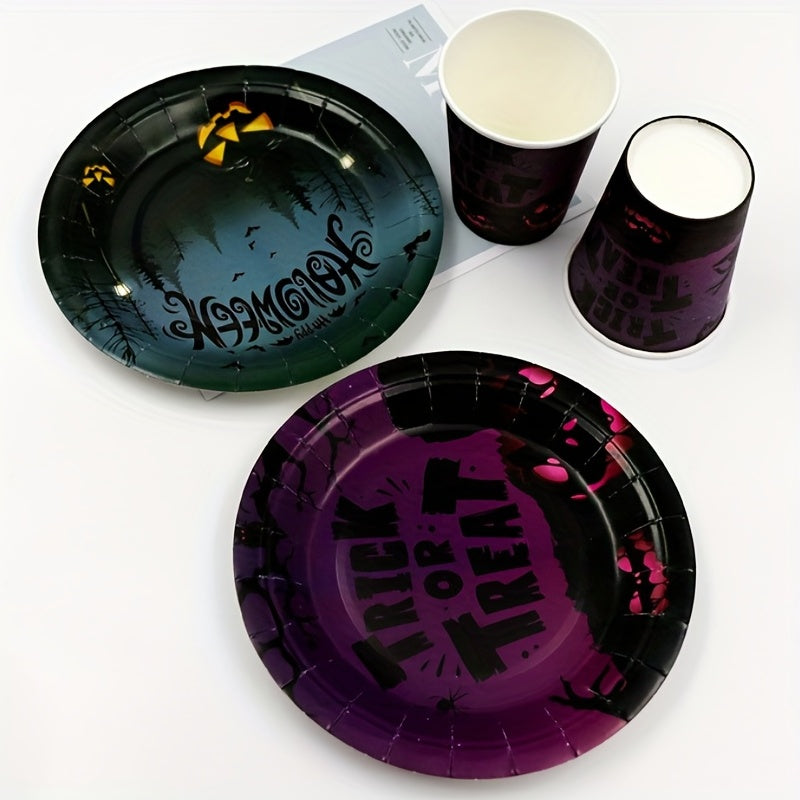 Halloween Party Tableware Pumpkin Paper Plate Disposable 17 78 Cm