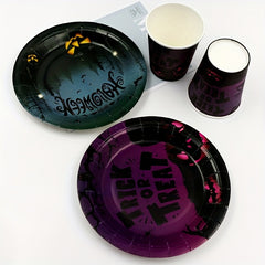 Halloween Party Tableware Pumpkin Paper Plate Disposable 17 78 Cm