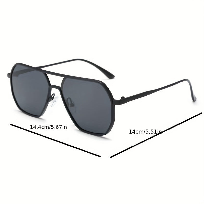 Men's Metal Frame Polarized Sunglasses UV Protection