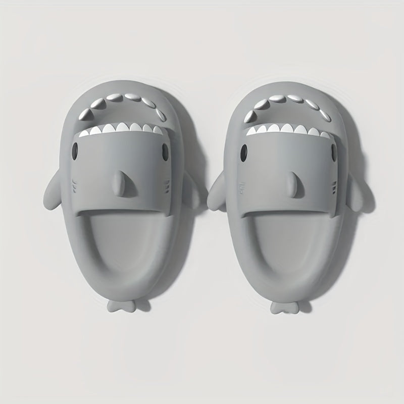 Boy's Cartoon Shark Lightweight Slippers for Indoor Outdoor Shower