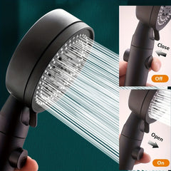 6 Modes Adjustable High pressure Shower Head - Water saving Hand held Shower Hea
